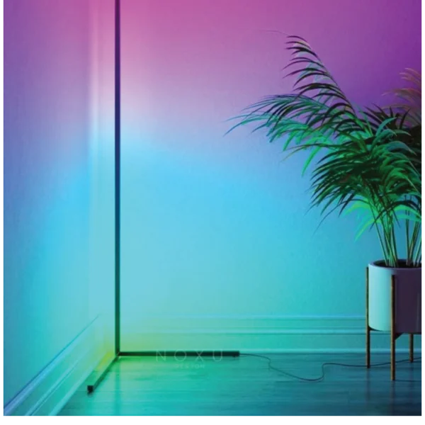 RGB Floor Corner Lamp APP Control Rainbow color DIY Mode with Music Sync Faction for Living Room Decoration
