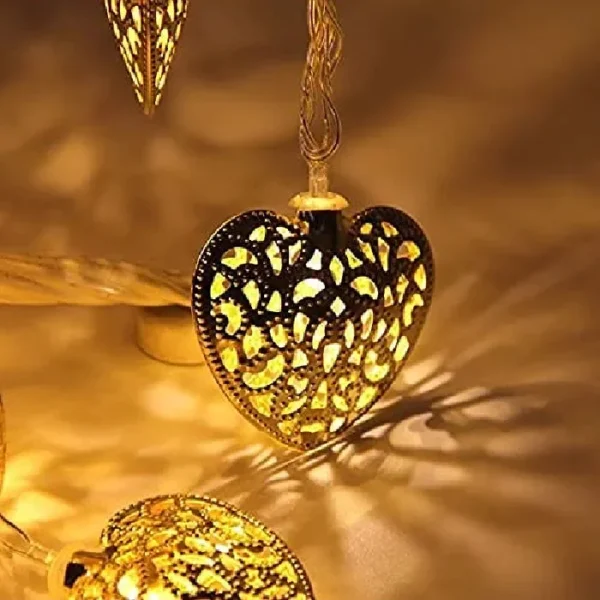 Metal Heart Light (Golden)