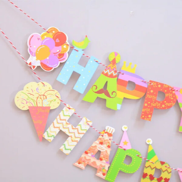 HAPPY BIRTHDAY Cartoon Banner