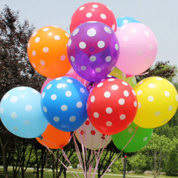 Polka Dot Balloon Mixed Color (Per Piece)