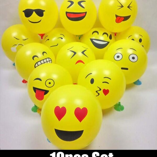Emoji Balloon Mixed (10pcs set)